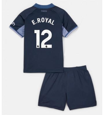 Tottenham Hotspur Emerson Royal #12 Segunda Equipación Niños 2023-24 Manga Corta (+ Pantalones cortos)